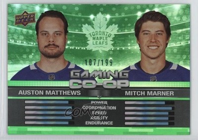 2024 Series 1 Gaming Co-Op Green 107/199 Auston Matthews Mitch Marner #CGO-5 8tn