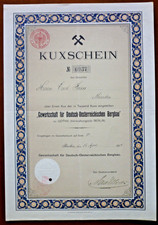 "Związek zawodowy dla Niemieckiego-Oesterreichische Górnictwa", Berlin Kux 1906 OU Ulrich