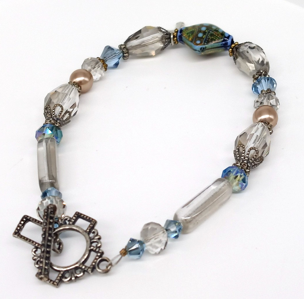 Mood Bracelet Prayer Changes Things Spiritual Gla… - image 3