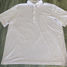 Criquet Polo Shirt Mens XL Pink Pima Cotton Blend Stretch Golf Casual Pocket