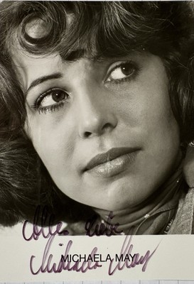 Michaela May Signed Original TV Movie Card Signature Autograph Signature