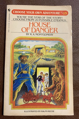 House of Danger Choose Your Own Adventure 15 R.A. Montgomery 1982 1st Printing