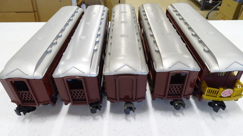 (5) ASSORTED TRAIN CARS O GAUGE THE ALTON LIMITED FEDEX FS - Picture 19 of 22