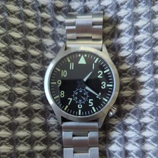 Maratac Mid Pilot 39mm Automatic Watch with  stainless bracelet countycomm