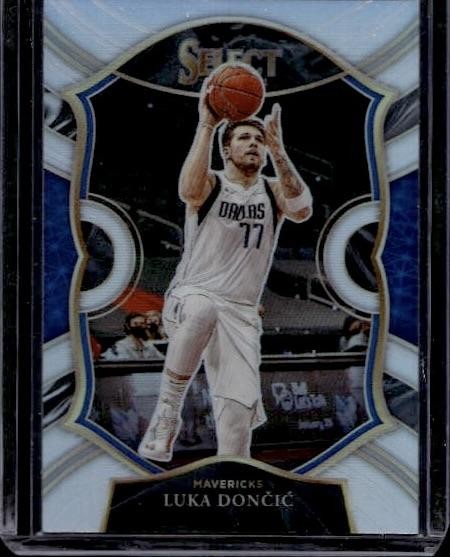 2020-21 Panini Select #15 Luka Doncic Silver Prizms