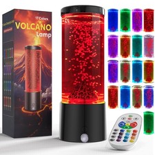 17 Colors Changing Volcano Lamp with Remote Relaxing Sensory Lamps for Kids ...