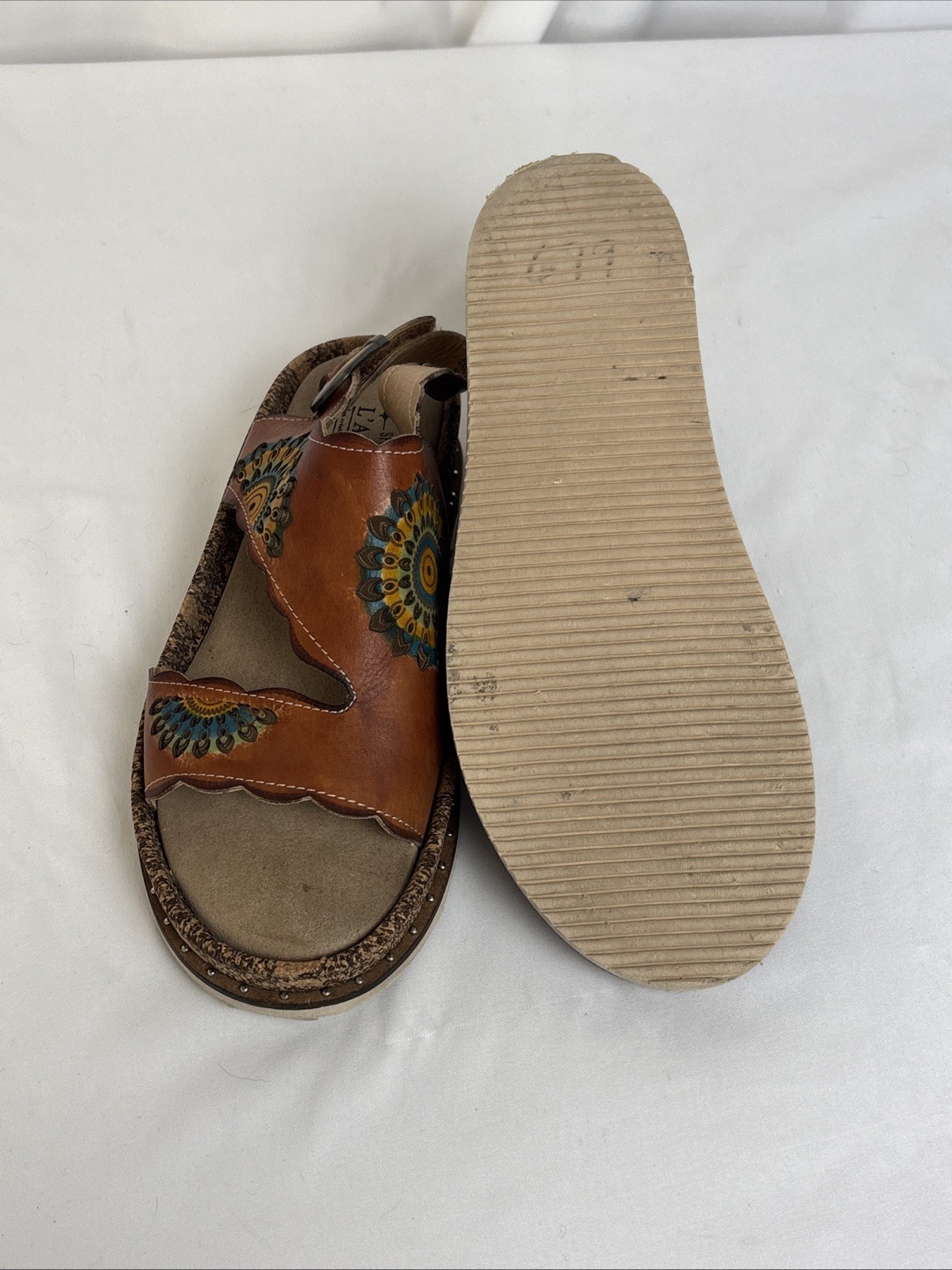 L'Artiste By Spring Step Judy Platform Sandals Beaded EU 40 US 9