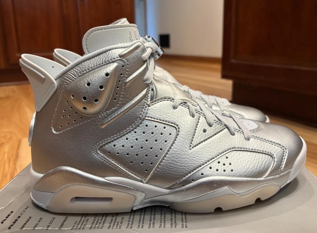 Paris Saint-Germain x Air Jordan 6 Retro Silver for Sale