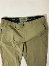William Murray Straight Fit Golf Pants Mens Size 34 Tan Stretch Lightweight