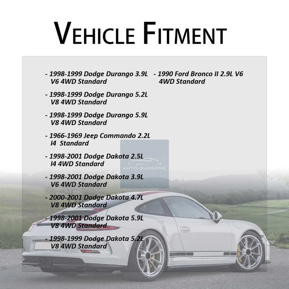 Передний вал все соединения U-образные соединения 2x для 1998 1999 Dodge Dakota 5.2L 4WD стандарт - Изображение 2 из 4