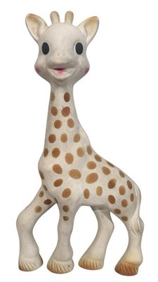 Vulli Sophie the Giraffe Baby Teether Toy Working Squeaker Collectible 7.25 