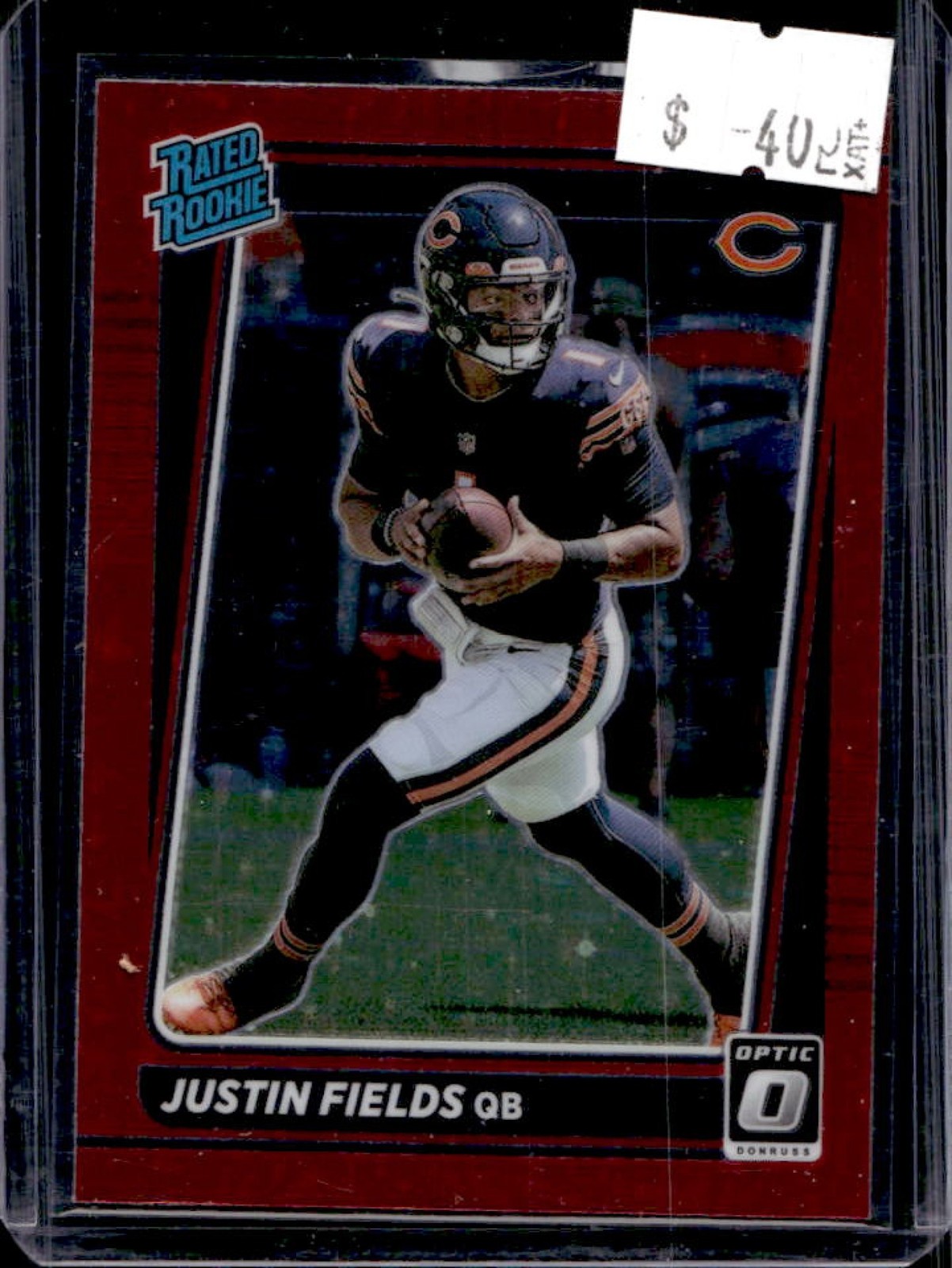 2021 Donruss Optic Justin Fields Red Stars Rated Rookie #204 Bears