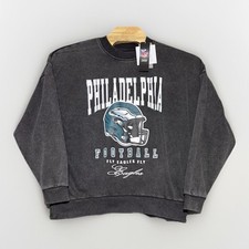 NFL Gameday Couture Philadelphia Eagles Fleece Oversized Sweater Womens S NEW