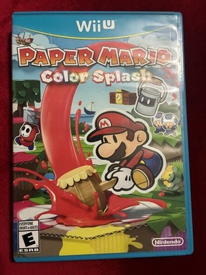 Paper Mario Color Splash  (Nintendo Wii U, 2016) CIB