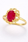GENUINE 1.26 Cts RUBY RING 10k SOLID YELLOW GOLD - Free Appraisal Service - NWT — photo 6