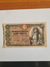 BANCO DI NAPOLI 100 LIRE  AGRICOLTURA 22/10/1903 R2