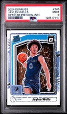 2024 PANINI DONRUSS OPTIC RATED ROOKIE PREVIEW-INTERNATIONAL JAYLEN WELLS PSA 9