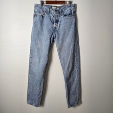 Levi's Size 28 Wedgie Straight Leg Light Washed Button-Fly Jeans Women's