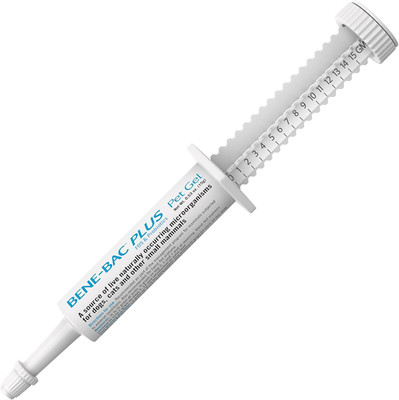Bene-Bac plus Pet Gel - 15 G Syringe - FOS & Probiotics for Dogs, Cats, Exotic &