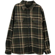 Used Orvis long-sleeved heavy flannel check shirt men's size XL equivalent