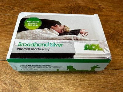 Vintage AOL BT Voyager Modem Top Zustand Originalverpackt Mit allem Zubehör