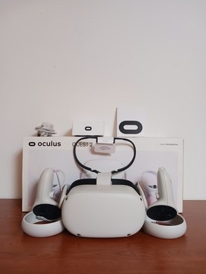 OCULUS META QUEST 2 128GB VR BOX +CONTROLLER+LADEGERÄT+GADGET