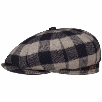 ALFONSO DESTE Alfonso DEste Kyoto Twotone Check Flatcap Schirmmütze