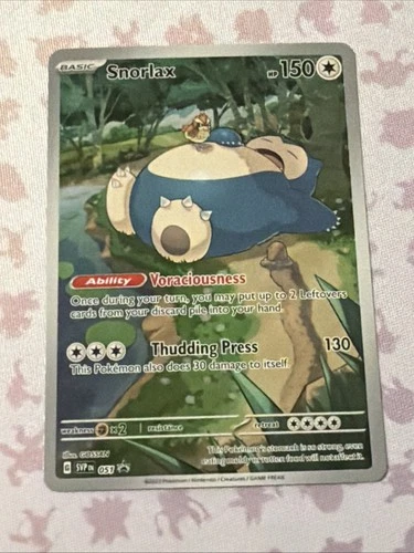 Pokémon TCG Snorlax 051 SV Scarlet & Violet Black Star Promo Card