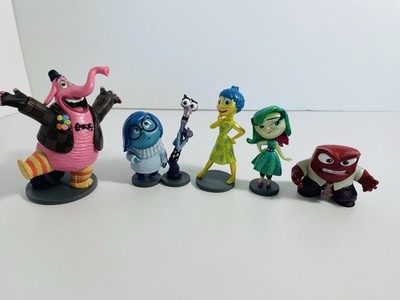 Disney Inside Out Lot Of 6 PVC Figures Cake Toppers Nice Hard To Find Set