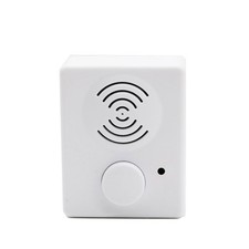 16 Minutes Voice Recorder for Stuffed Animals,Voice 2.36 1.88 1.02in, White
