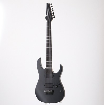 Electric Guitar USED IBANEZ RGIXL7 Iron Label BKF Black Flat