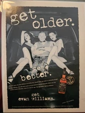Evan Williams Wiskey Advertisement Magazine Page Limo 90s Girls