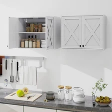 Multifunctional Wall-Mounted Cabinet - Shelves Organizer for Bathroom, Laundry