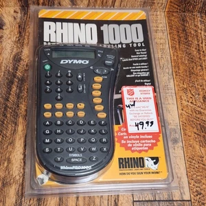DYMO RHINO PRO 1000 LABEL MAKER Annexe I & 3/8/2 Étiquettes 11 Affichage des caractères NEW