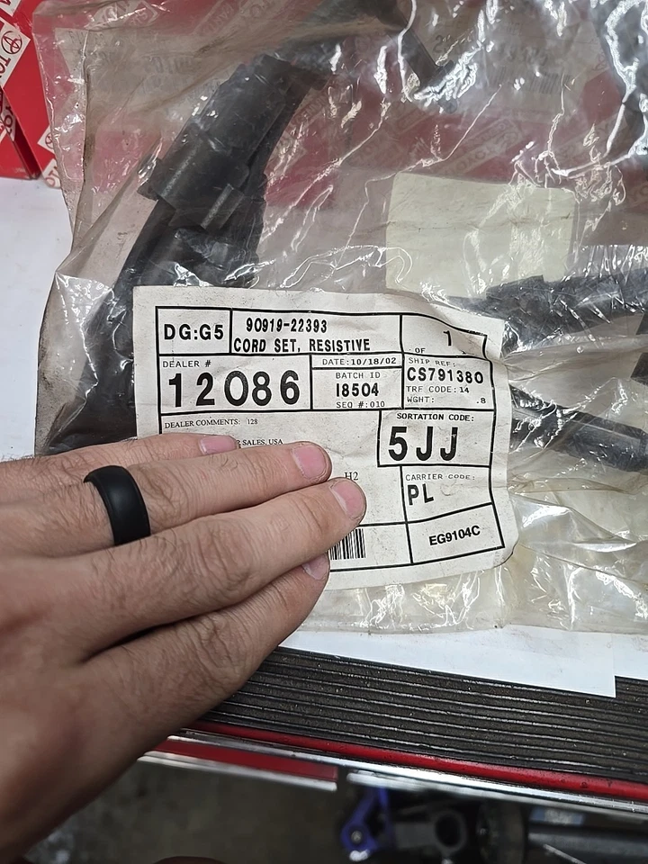 TOYOTA GENUINE 90919-22393 CORD SET, WIRE SET W/RESISTIVE OEM - Image 3 of 4