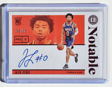 Jalen Lecque /25 Rookie Autograph On Card Panini Encased 2019-20 *Excellent*
