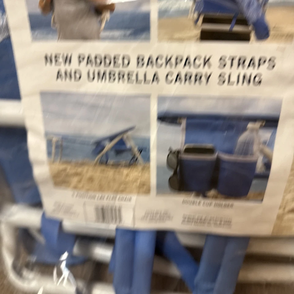 New 1 (one) Nautica Folding Beach Chair Padded Straps *See Description 2020 - Image 4 of 4