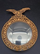 VINTAGE FEDERAL STYLE CONVEX BULLSEYE MIRROR