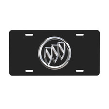 Buick 12 X 6 In License Plate Stamped Metal Tag For Car Truck Black Buick 12 X 6 In License Plate Stamped Metal Tag For Car Truck Black