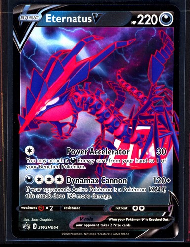 Eternatus V - Pokemon SWSH Black Star Promo - SWSH064 TCG Pokemon NM 0102#119