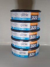 Diaper Genie Refills Essentials 5 Pack Unscented 320 Count Odor Control Bags