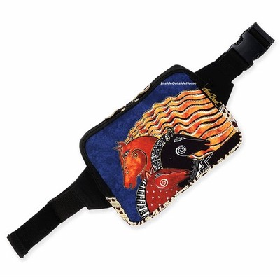 Laurel Burch Horses Midnight Mares Neoprene Belt/Crossbody Bag Fanny Pack NEW