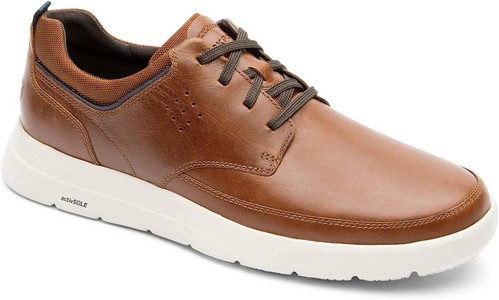 Rockport Truflex Cayden Plain Toe TAN LEA II 8M - Picture 2 of 4
