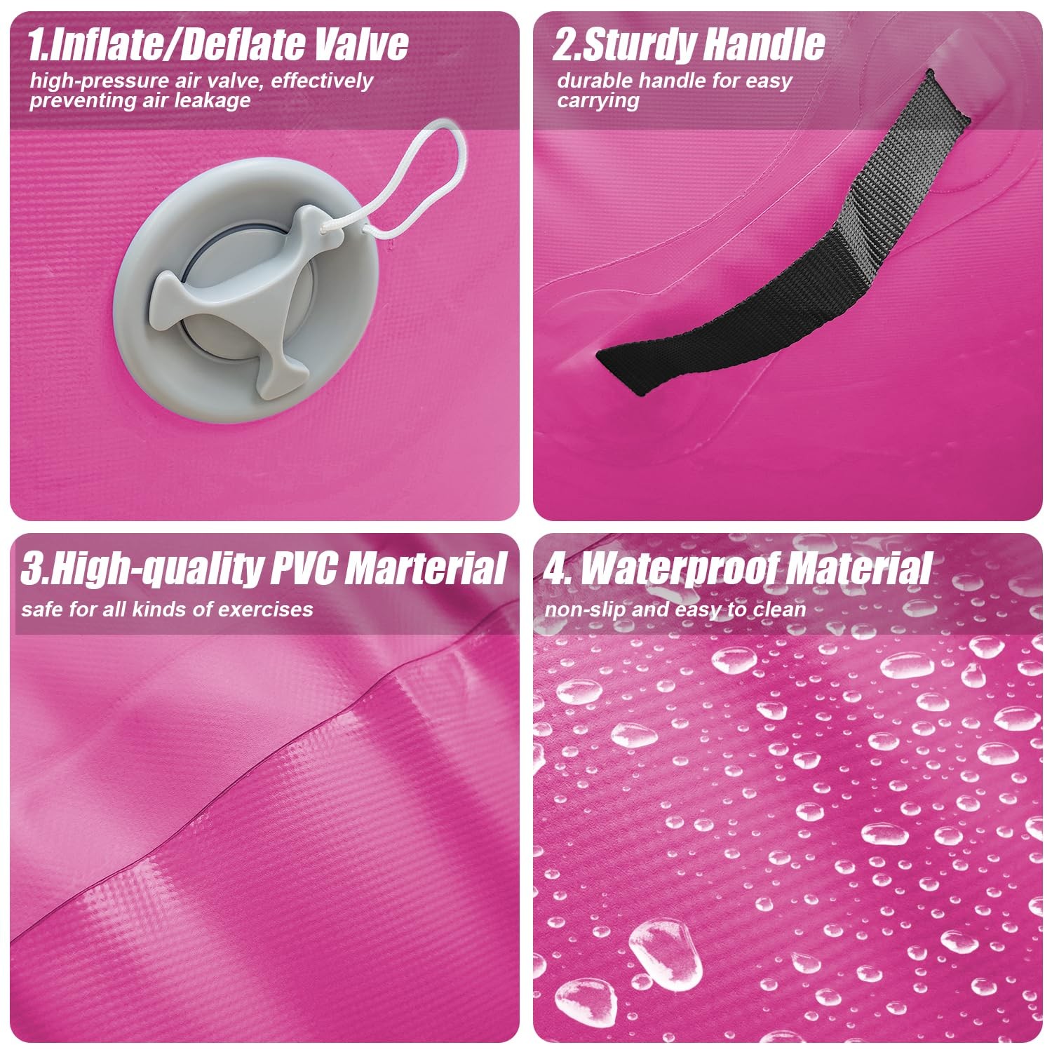 Inflatable Air Roller Gymnastics Barrel Mat Tumbling Barrel Equipment with pu...