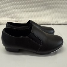 Child Double Elastics Slip on Tap Shoe for Girls and Boys Tap Flat Size 13 b3 