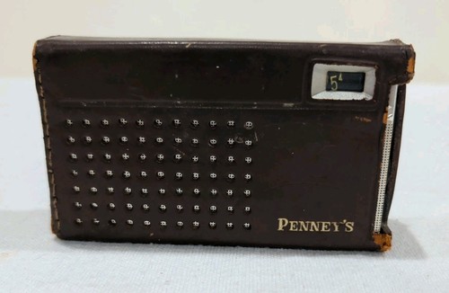 Vintage Penny's Six Transistor Radio With Case GTP-555 Made In Japan - Untested