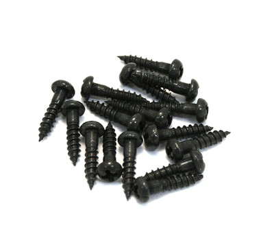 (16) Gotoh Black Phillips 3/8'' Guitar/Bass Tuner Mounting Screws GS-3376-003