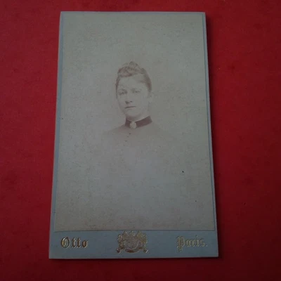 PHOTO CDV FEMME MODE PHOTOGRAPHE OTTO PARIS M-565 - Photo 1/2