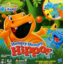 Hasbro Hungry Hungry Hippos Kids Game by Hasbro 2012 - (4yrs+) ~ Complete