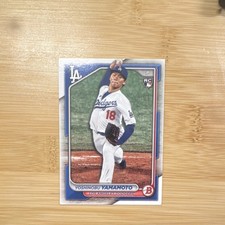 2024 Bowman Rookie Base Set #36 Yoshinobu Yamamoto Dodgers Baseball Card